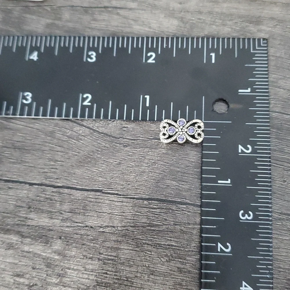 Elegant Silver and Purple Women's Jewelry‎ Pendant Charm P314